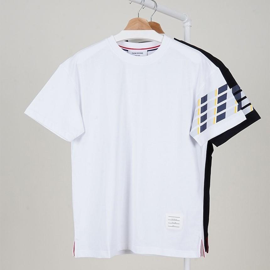 [국내배송][반품가능] 톰브라운 THOM BROWNE 클래식 큐피트 헥터 4-바 코튼 저지 티셔츠 2color