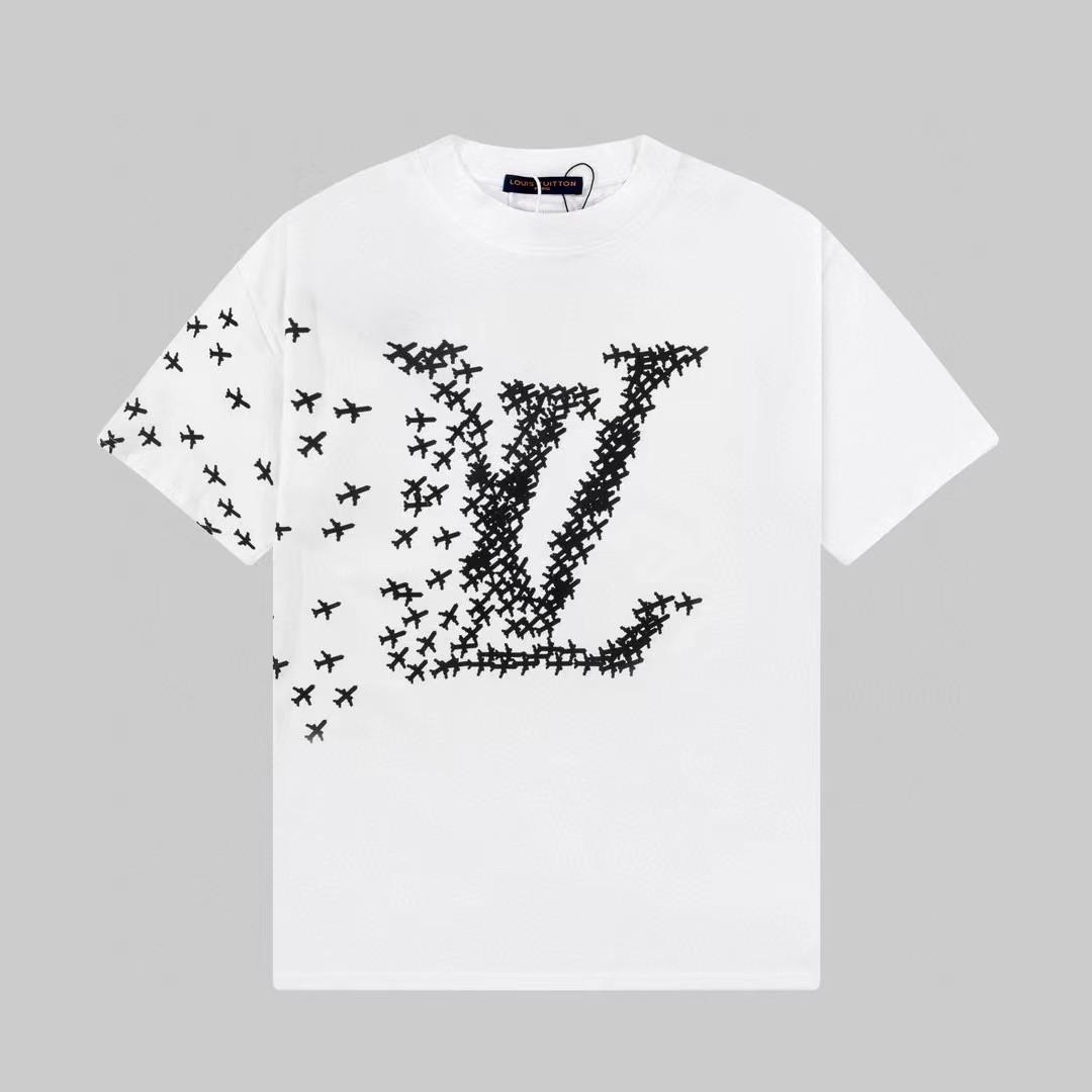 [국내배송] 루이비통 LOUIS VUITTON 에어플레인 로고 티셔츠 화이트